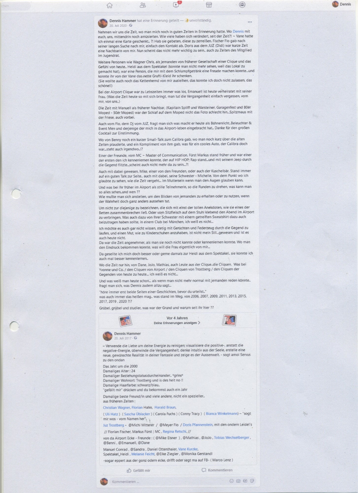 Poster Image - Facebook Profil Dennis Hammer 